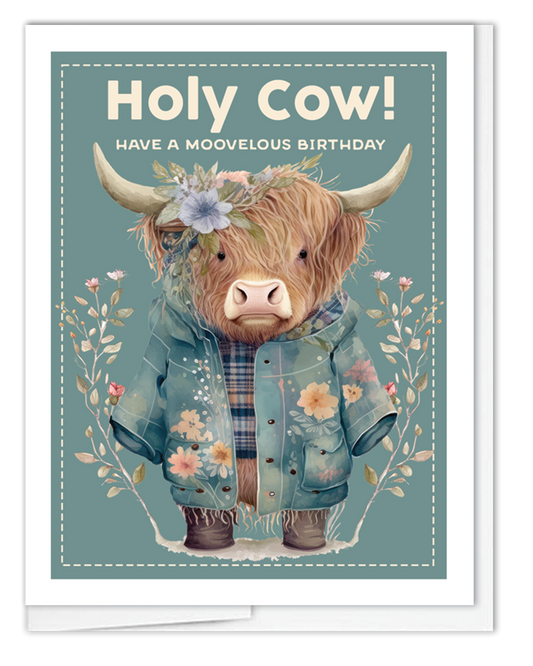 Birthday Highland Cow