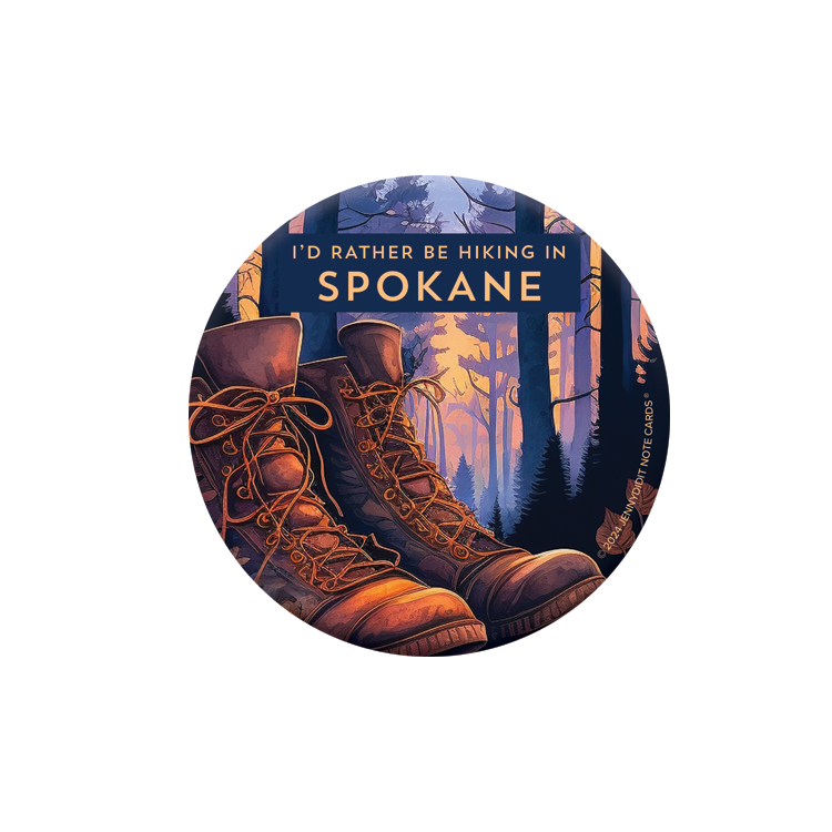 Spokane Hiking Magnet